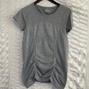 Athleta Ruched Workout Tee Shirt